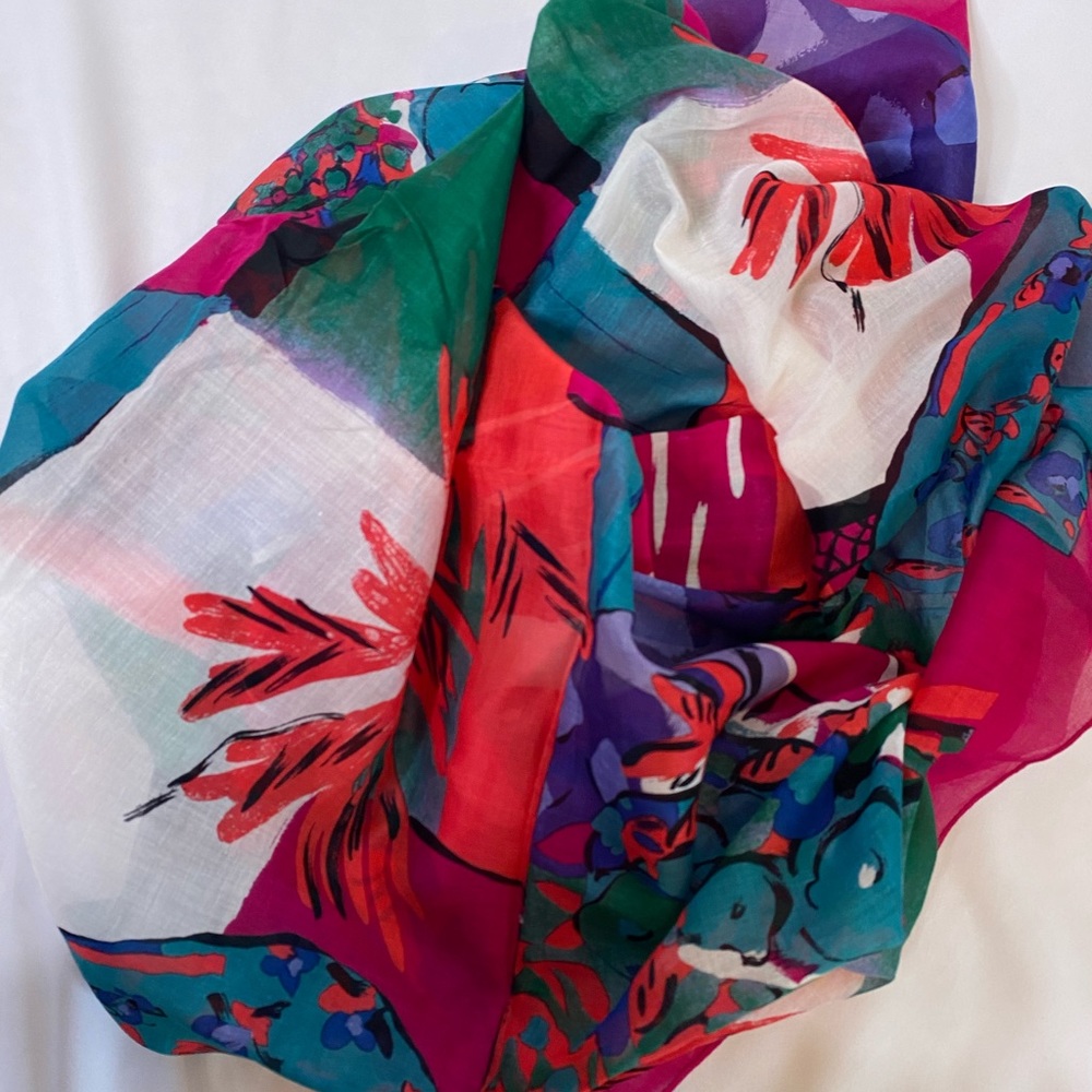 Retro Scarf with bold colors